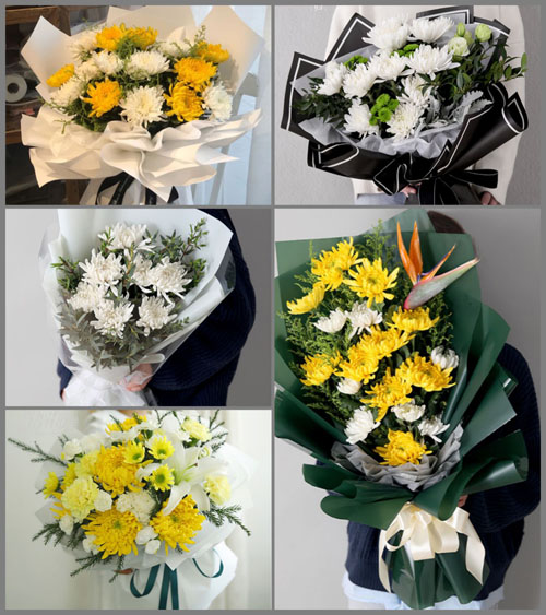 贵州黔东南州麻江县坝芒布依族乡白事花束代送